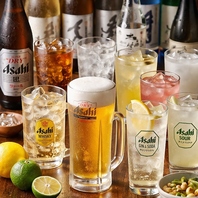 日本酒セルフ付き飲み放題60分1700円、90分2200円