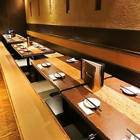 個室が豊富、小人数から大人数まで！