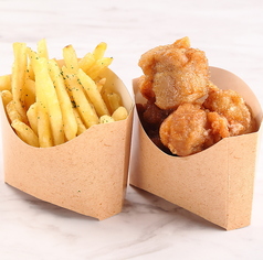 鶏の唐揚げ&フレンチフライ