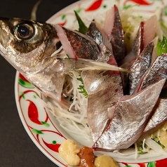 アジの刺身定食