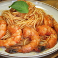 料理メニュー写真&nbsp;海老たっぷりのトマトソースパスタ