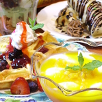 女子に嬉しいスイーツ&デザートも充実☆ソルシエのケーキもご用意しています♪