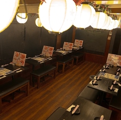 大宴会にもピッタリ！40名様までみんなでワイワイ★片方の貸切は最大40名様着席、お席で喫煙可能！！