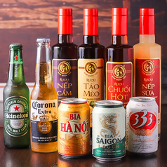 ベトナム直送ビールと素材を活かしたドリンクをご提供◎の写真