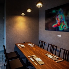 半個室は6名様まで。