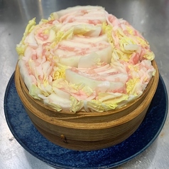 豚バラと白菜の蒸籠蒸し