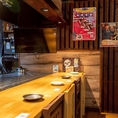 カウンター6席あります！目の前で鉄板捌きをお楽しみください♪