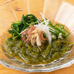 めかぶ酢 旬菜添え