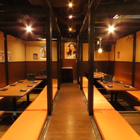 広々とした店内!!貸切最大120名まで！