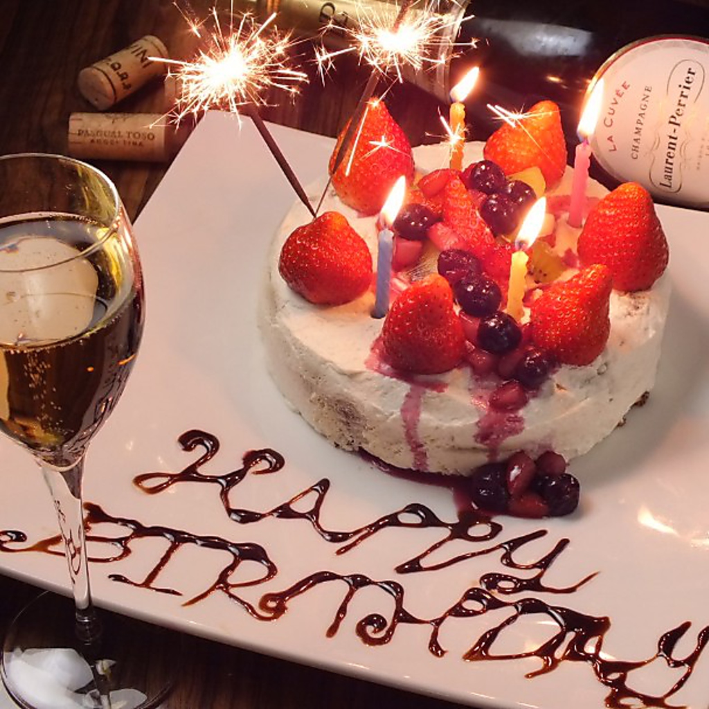 誕生日、記念日にはデザートプレート★