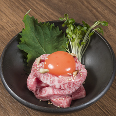 レアステーキ ユッケ風