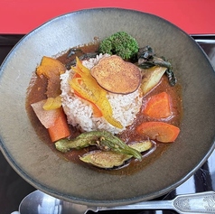 横浜季節野菜とポークのスパイスカレー ドリンク付き
