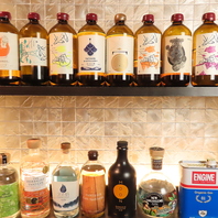 東海地方有数のクラフトジンの品ぞろえ