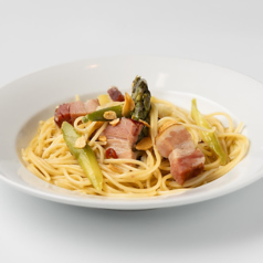 アスパラとベーコンのペペロンチーノ