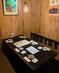 半個室席になります