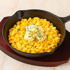 熱々!鉄板バターコーン