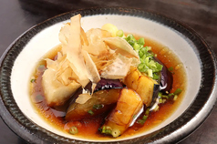 丸茄子と豆富の揚げ出し
