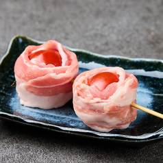 【野菜巻き串】ミニトマト、長ネギ、エリンギ