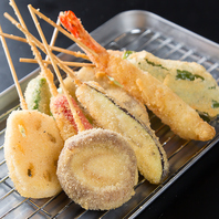 リーズナブルな価格で美味しい串揚げが気軽に楽しめる♪