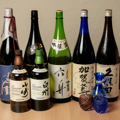 山崎・久保田も！本格寿司を引き立てる厳選銘酒