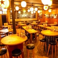 店内は、お一人様からグループまで誰にでも気軽に立ち寄ってもらえるよう昭和の大衆酒場を現代風にアレンジ。。※写真はイメージ