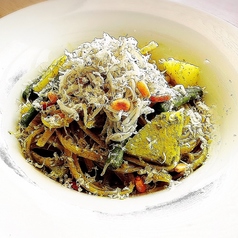 静岡産 釜揚げシラスのジェノヴェーゼ リングイネ