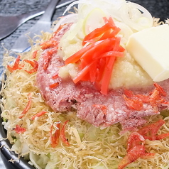 もんじゃスープは動物と魚介のダブルスープです♪の写真