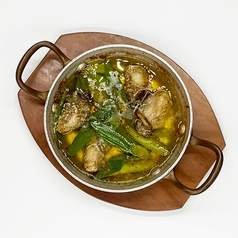 カキと九条葱のアヒージョ