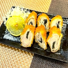 チキン梅しそ巻き