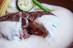 ステーク・アッシェ ランチの写真