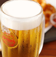 大人気オリオンビール！沖縄から取り寄せたオリオンビールは沖縄料理はもちろん、すべてのメニューに合います！飲み放題付コースは3500円～！ご宴会やサク飲みにぜひ！