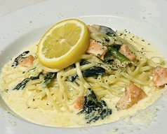 サーモンとホウレン草 レモンクリーム