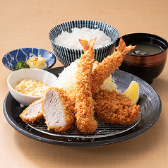 海老ミックスフライ定食