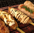 料理メニュー写真&nbsp;自家製生つくね串 5種盛り合わせ