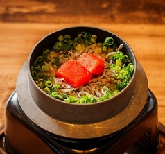 しらすと明太子の釜飯