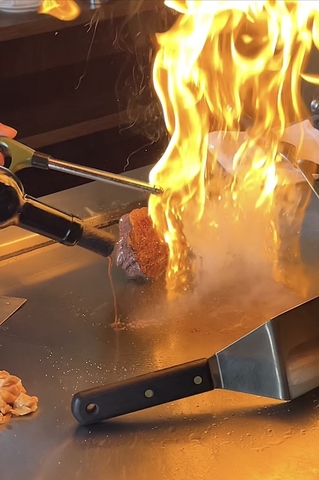 【目の前で焼き上げる和牛ステーキが味わえる】コースディナー4070円（税込）～