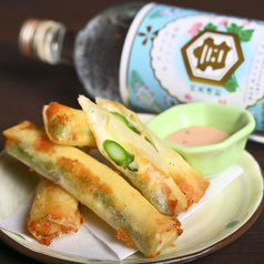 アスパラチーズ包み揚げ