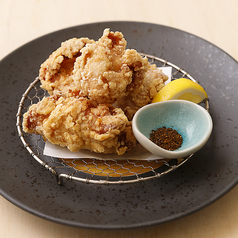 大山鶏の唐揚げ　　黒七味添え