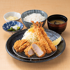 ヒレ＆海老フライ定食