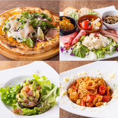 【アヒージョやピザ、パスタなどの一品も種類豊富にご用意☆】当店自慢の逸品各種　500円（税込）〜の写真