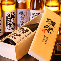 日本各地から取り寄せた銘酒は江戸前鮨との相性も抜群！