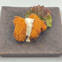 大粒のカキフライ