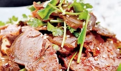 牛肉の和え物/牛肉とハチノスの四川風和え物 各