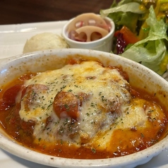 トマトとチーズのイタリアンハンバーグ