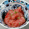 料理メニュー写真&nbsp;マグロの辛子和え