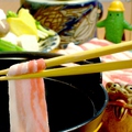 料理メニュー写真 アグーと島野菜のしゃぶしゃぶ鍋 （雑炊付き）
