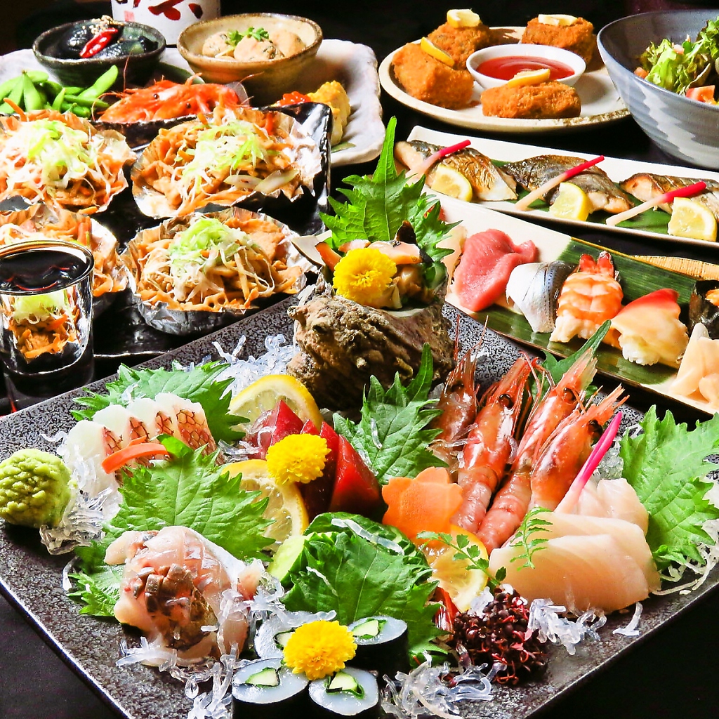 目利きの店主が仕入れる海鮮を使った多彩な海鮮料理をお楽しみください。