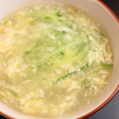 玉子きゅうりスープ