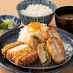 ロース＆野菜肉詰め定食