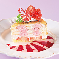 ベリーとチーズのブリュレミルクレープ